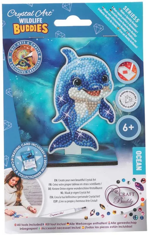 Комплект за диамантена бродерия, Craft Buddy, Crystal Art Buddies, Делфин, 7 части - Image 3