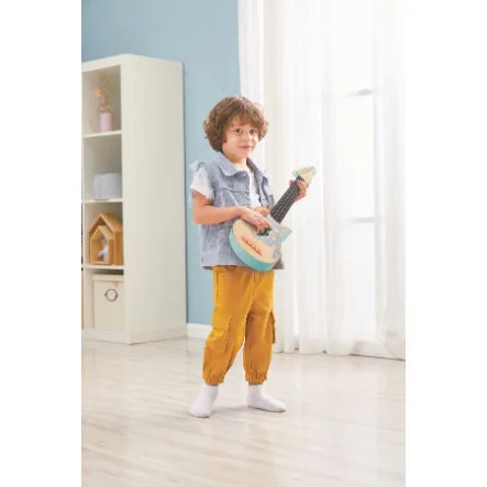 Дървена играчка, Hape, Укулеле Rock n Roll, Синьо - Image 9