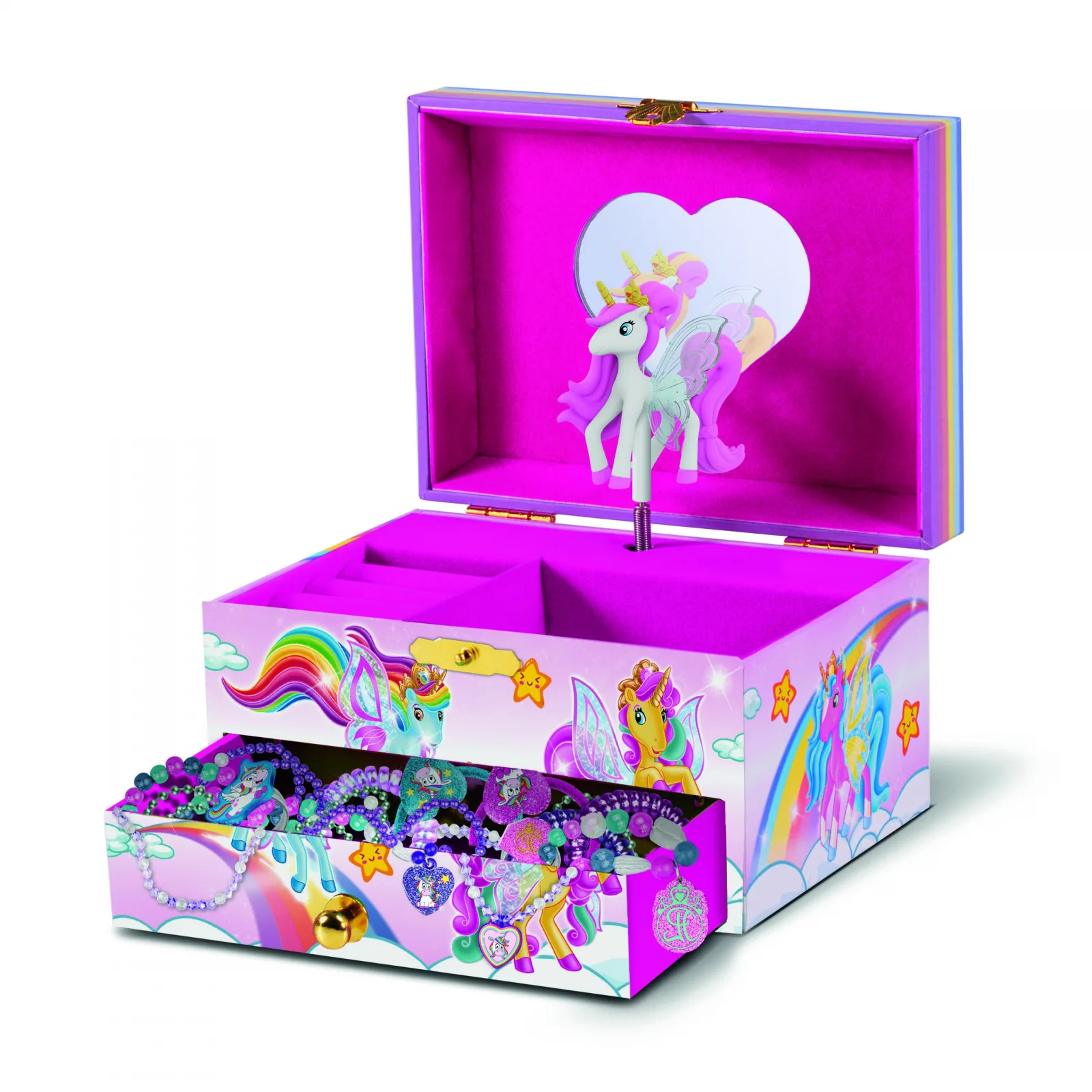 Музикална кутия за бижута, Craze, Galupy Еднорог, 14.7 x 12.2 x 9.2 cm - Image 4