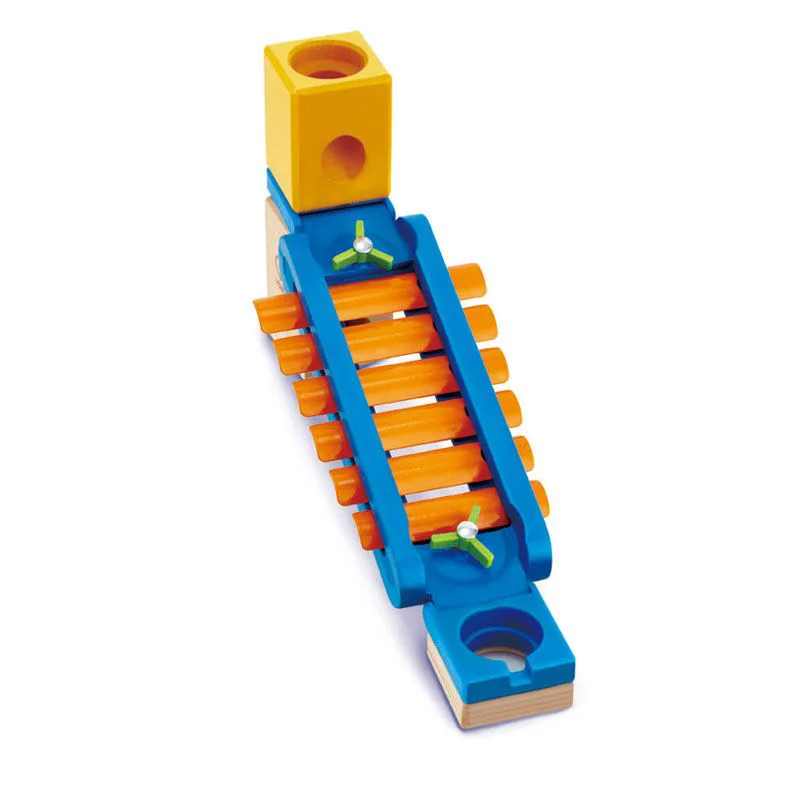 Комплект дървена писта, Hape Quadrilla, Музикална пързалка, 5 части - Image 5