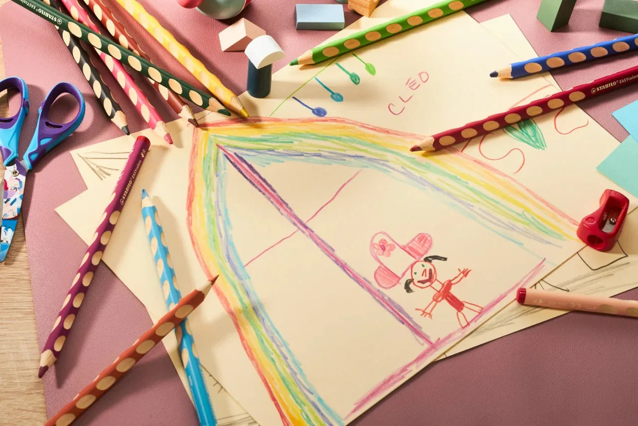 Комплект ергономични цветни моливи, Stabilo, EASYcolors right, 12 цвята, дясна ръка - Image 5