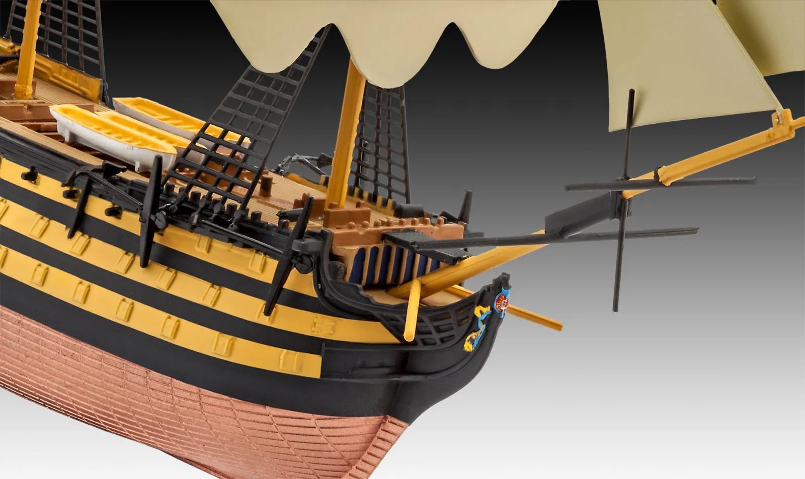 Комплект сглобяем модел, Revell, Ветроходен кораб HMS Victory, 45 части - Image 4