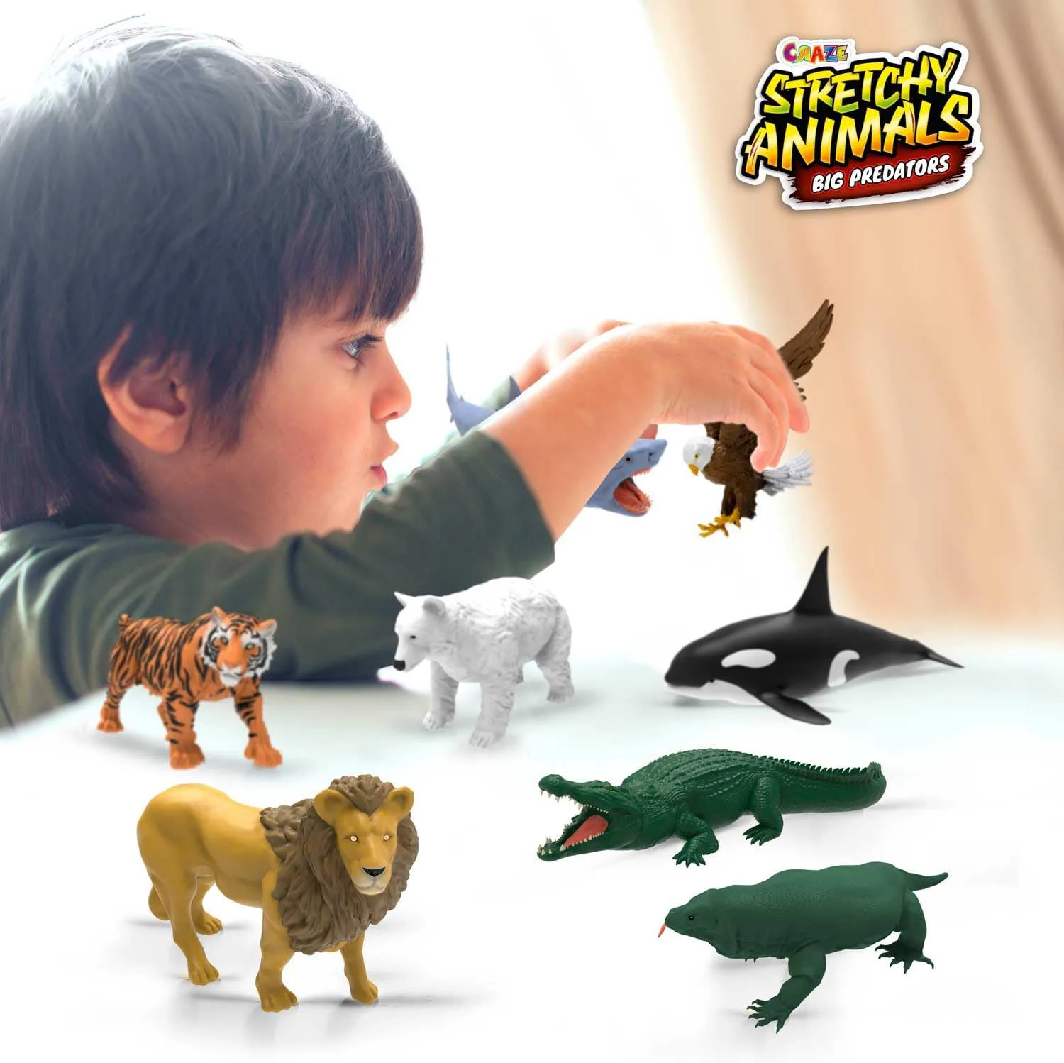 Колекционерска фигурка, Craze, Разтегливи животни, Големи хищници - Image 6