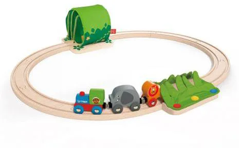Дървен комплект, Hape, Пътешествие с влак в джунглата - Image 2