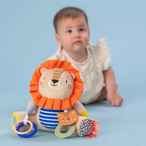 Бебешка мека играчка, Taf Toys, Лъвче с активности, 13 x 10 x 25 cm - Image 3