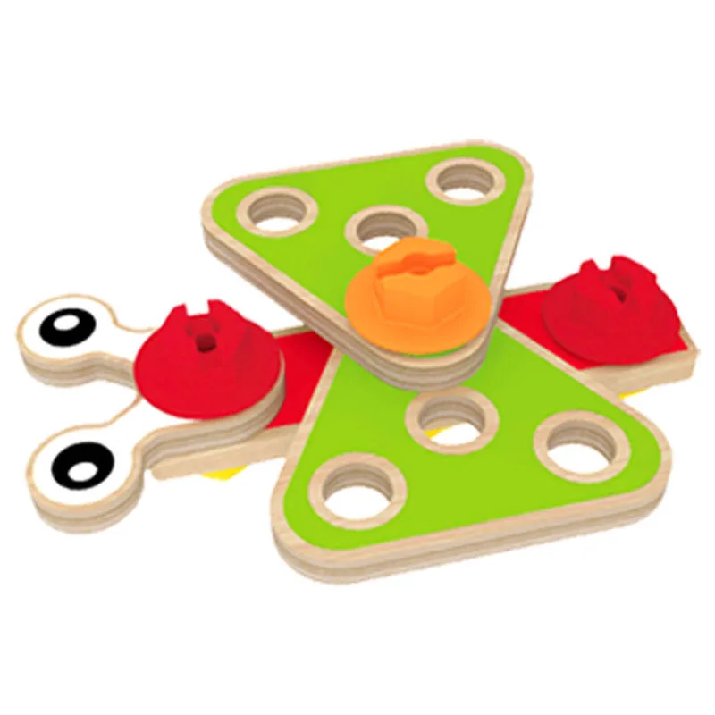 Дървен конструктор, Hape, Основен комплект, 42 части - Image 7