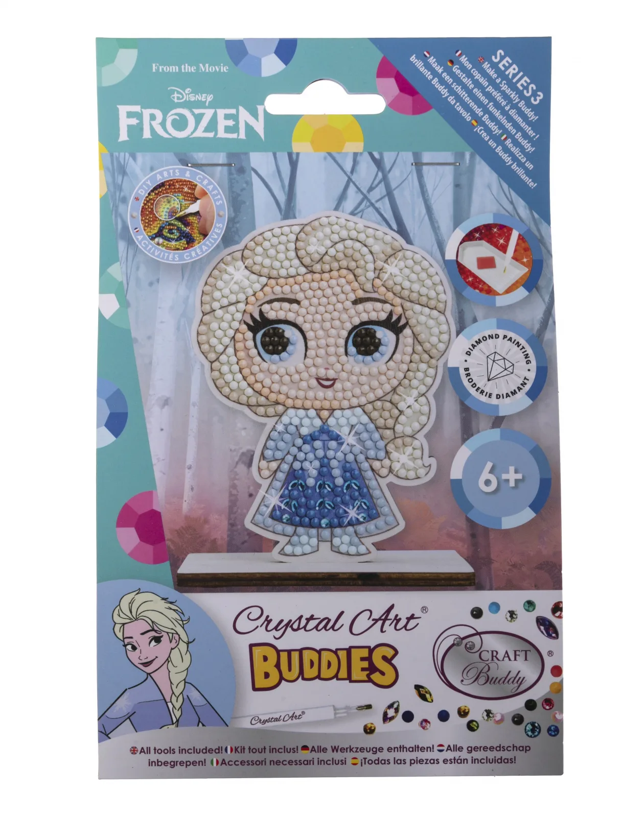 Комплект за диамантена бродерия, Craft Buddy, Crystal Art Buddies, Елза, 7 части - Image 3