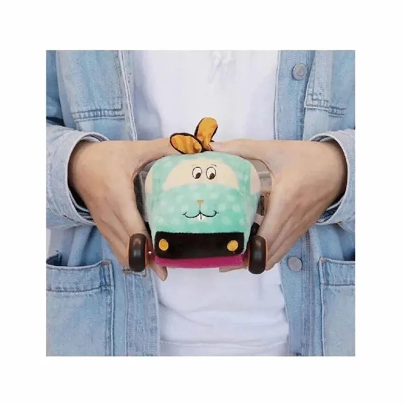 Детска играчка, Battat, Плюшена кола, Заек, 15 x 13 x 10 см - Image 2