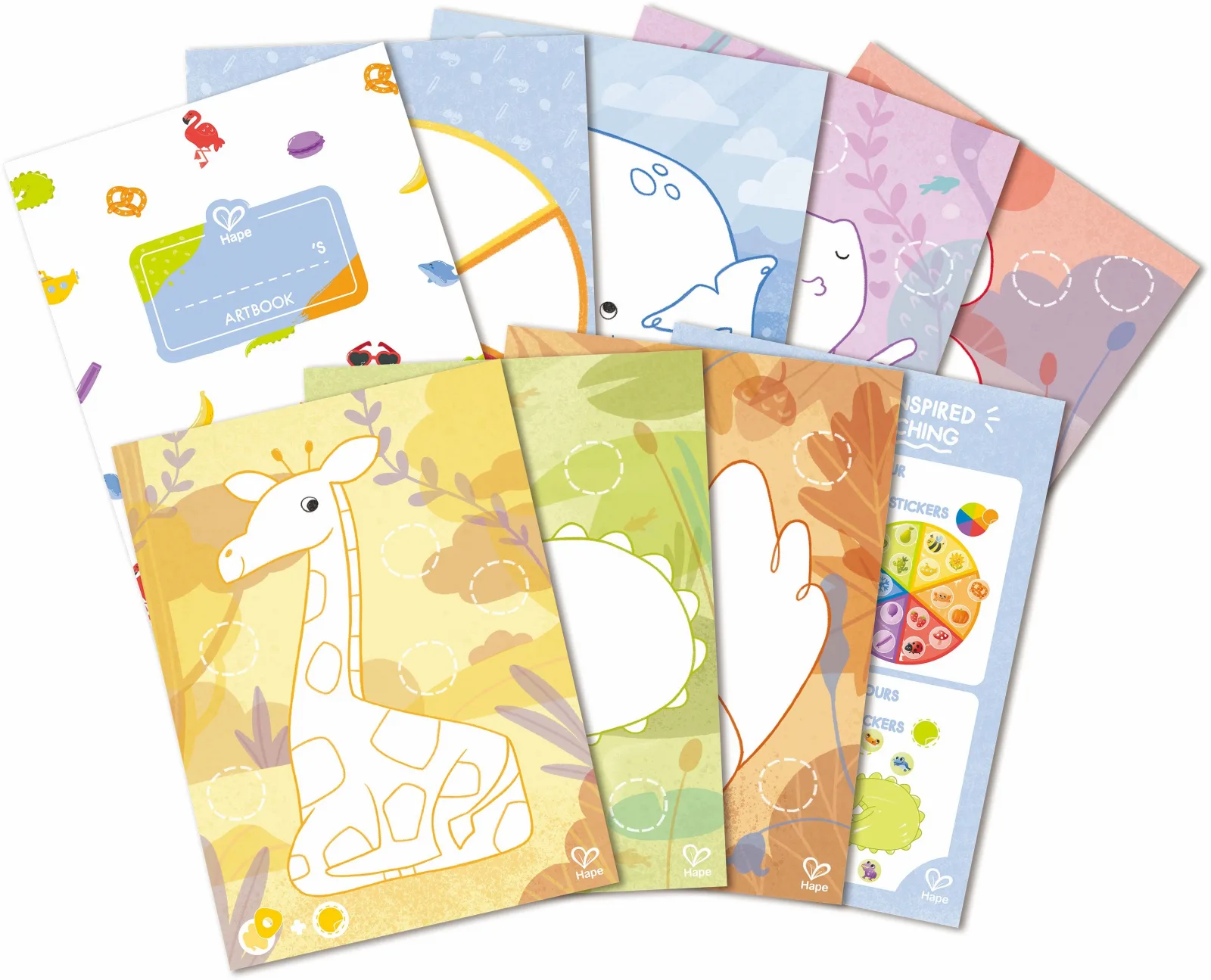 Творчески комплект, Hape, Оцветяване с пастели, 18 части - Image 4