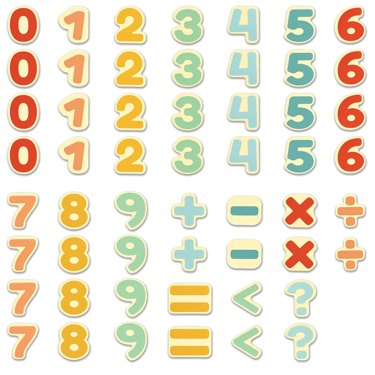 Магнитни цифри и знаци, Hape, 37 части - Image 2