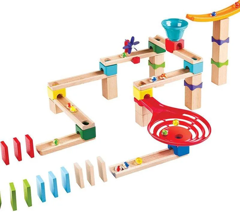 Комплект дървена игра, Hape, Домино, Състезателна писта, 81 части - Image 2