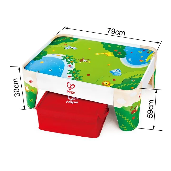 Детска дървена маса за игра, Hape, Железопътен транспорт - Image 4