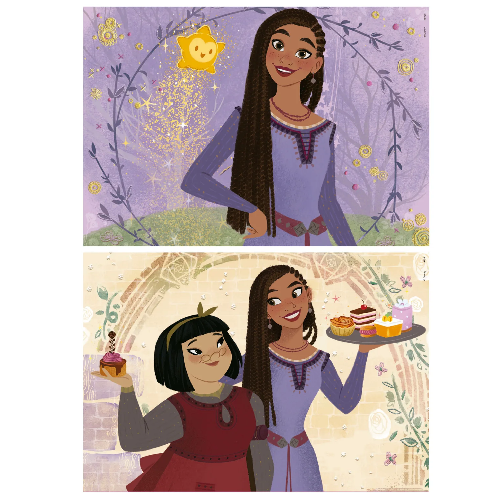 Дървен пъзел, Educa, Wish 2 в 1, 2 х 25 части - Image 2