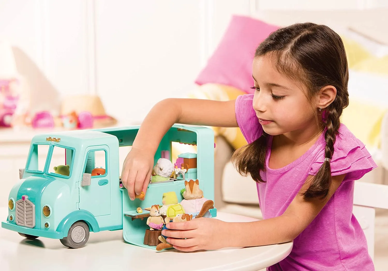 Комплект за игра, Battat, Li′l Woodzeez, Камион за бързо хранене - Image 8