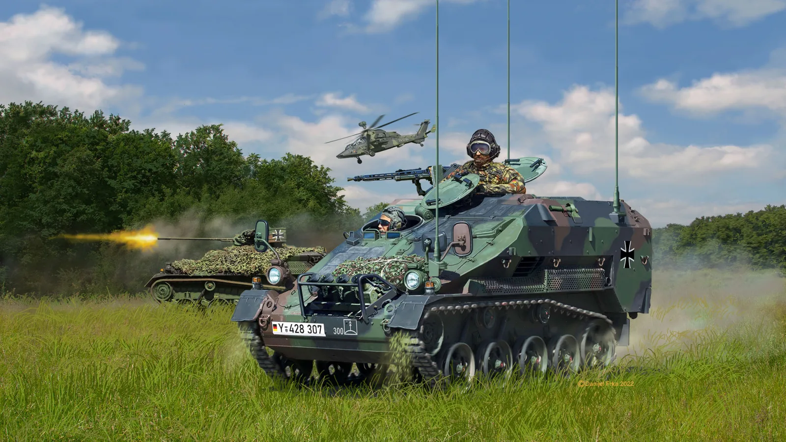 Сглобяем модел, Revell, Wiesel 2 LeFlaSys BF/UF, 121 части - Image 7