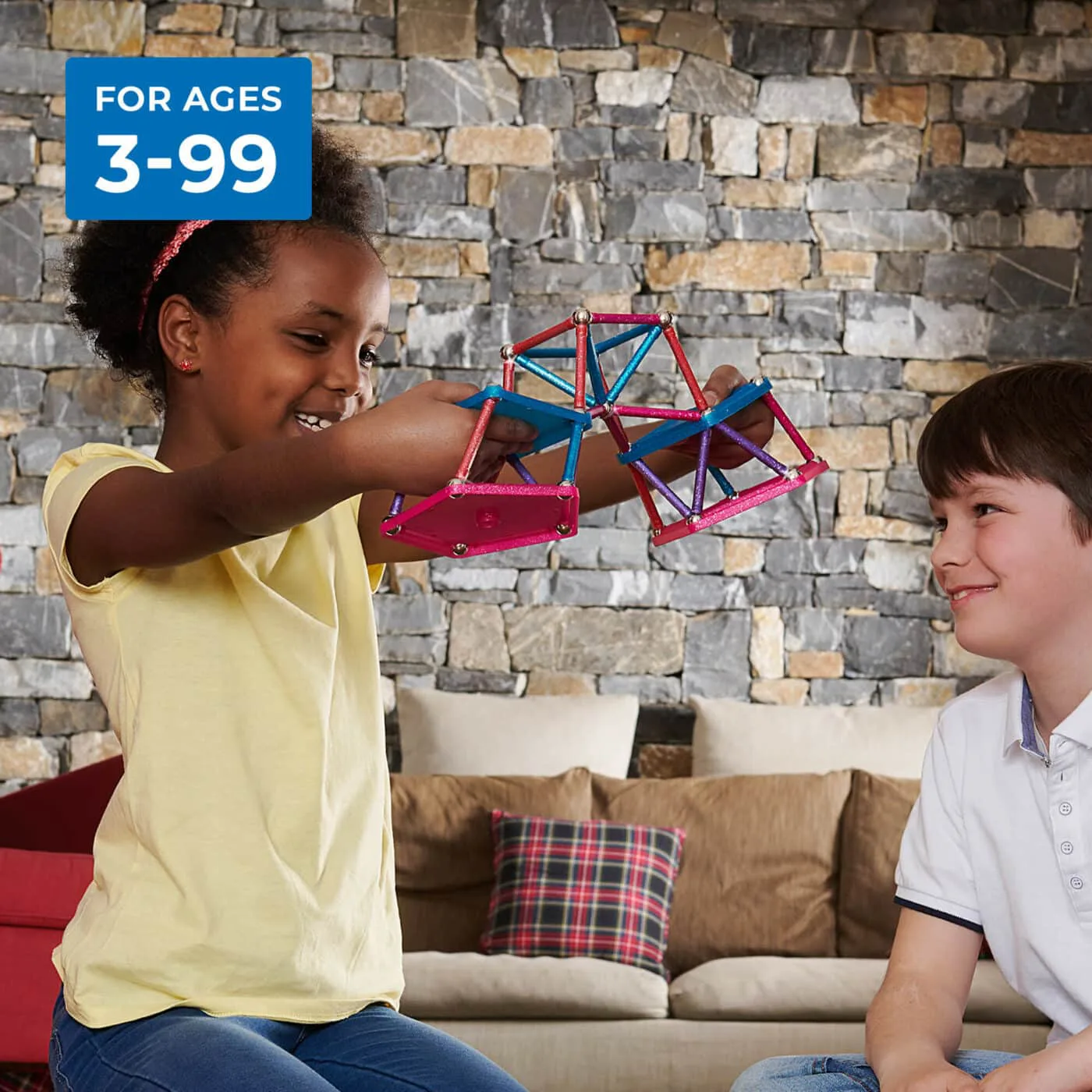 Магнитен конструктор, Geomag, Glitter, 60 части - Image 8