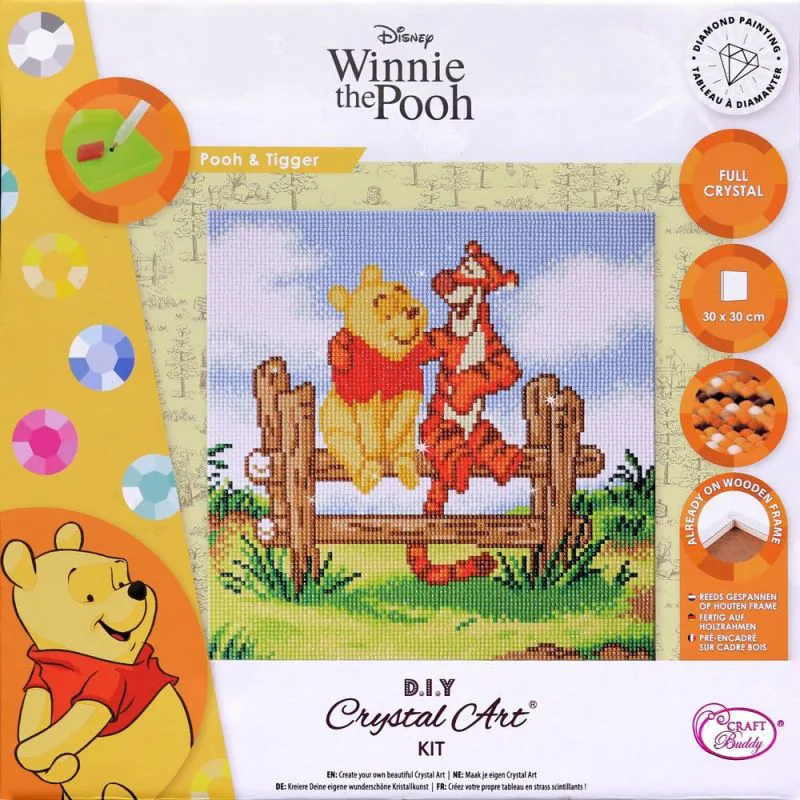Арт комплект за диамантено изкуство, Craft Buddy, Пух и Тигър, 30 х 30 см, 6 части - Image 2