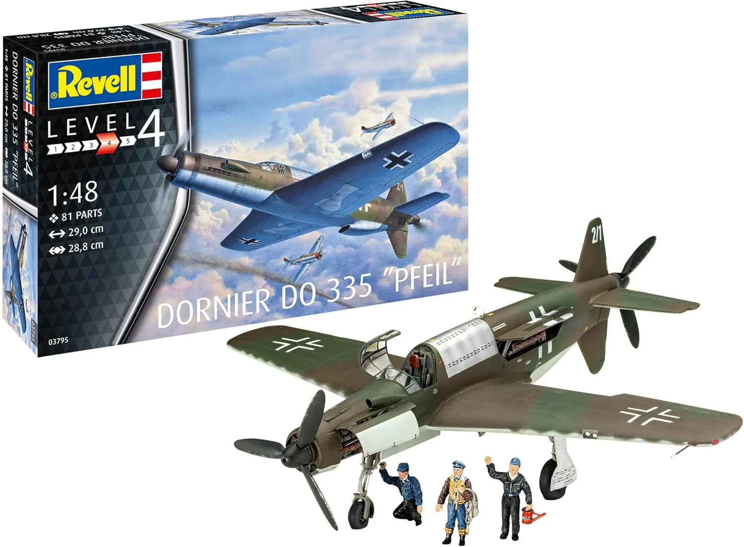 Сглобяем модел, Revell, Самолет Dornier Do 335 - Image 5