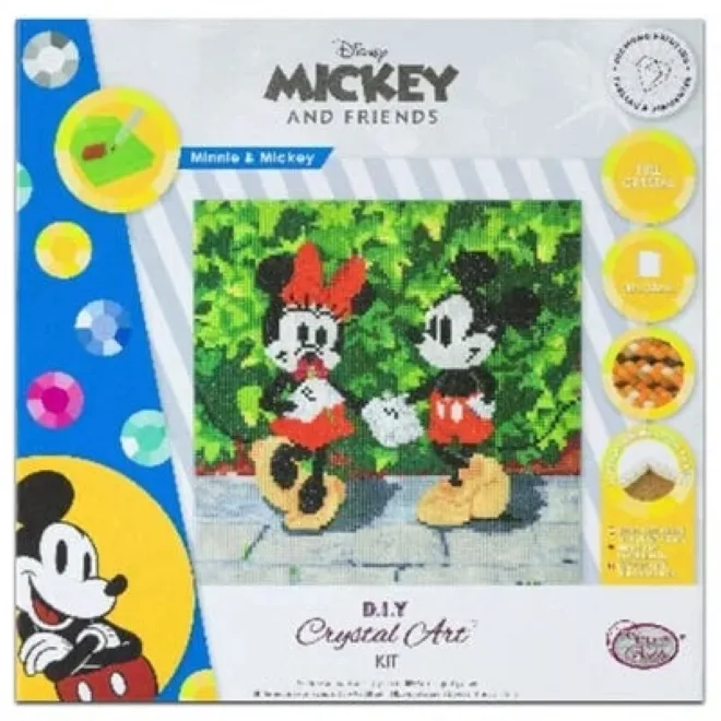 Арт комплект за диамантено изкуство, Craft Buddy, Мини и Мики, 30 х 30 см, 6 части - Image 2