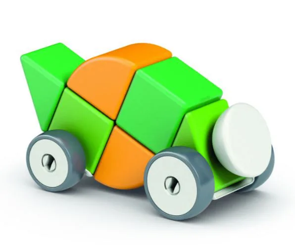 Магнитен конструктор, Geomag, Magicube, 4 форми и колела, 13 части - Image 3