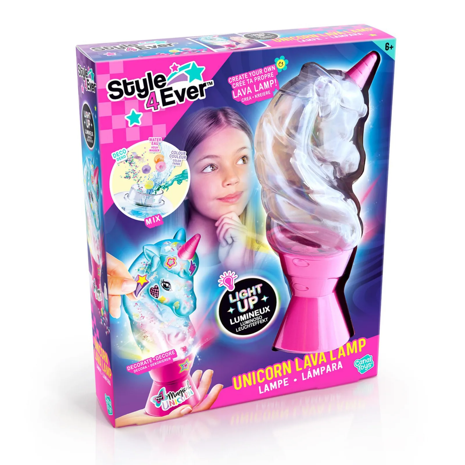 Творчески комплект, Canal Toys, Направи си сам, лава лампа Еднорог - Image 4