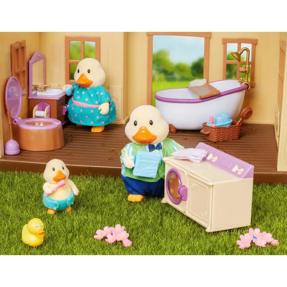 Комплект за игра, Battat, Li′l Woodzeez, Баня, 16 части - Image 4