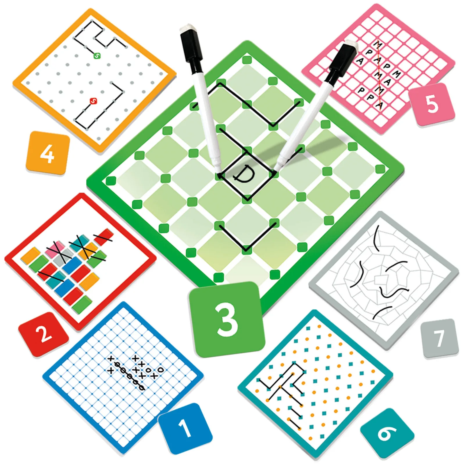 Комплект настолни игри, Headu, Стратегически предизвикателства, 7 броя - Image 2