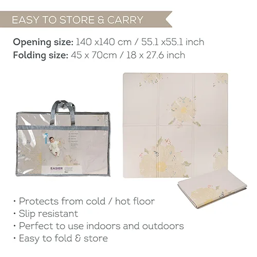 Бебешка подложка от пяна, Taf Toys, Fold ′n Play, Цветя - Image 3