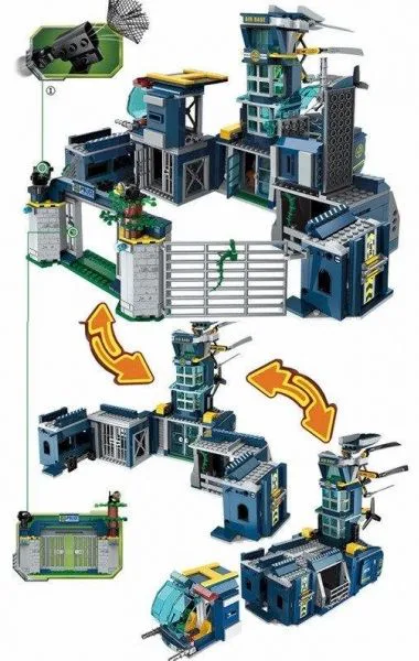 Конструктор, Qman, Полицейско управление, 961 части - Image 3