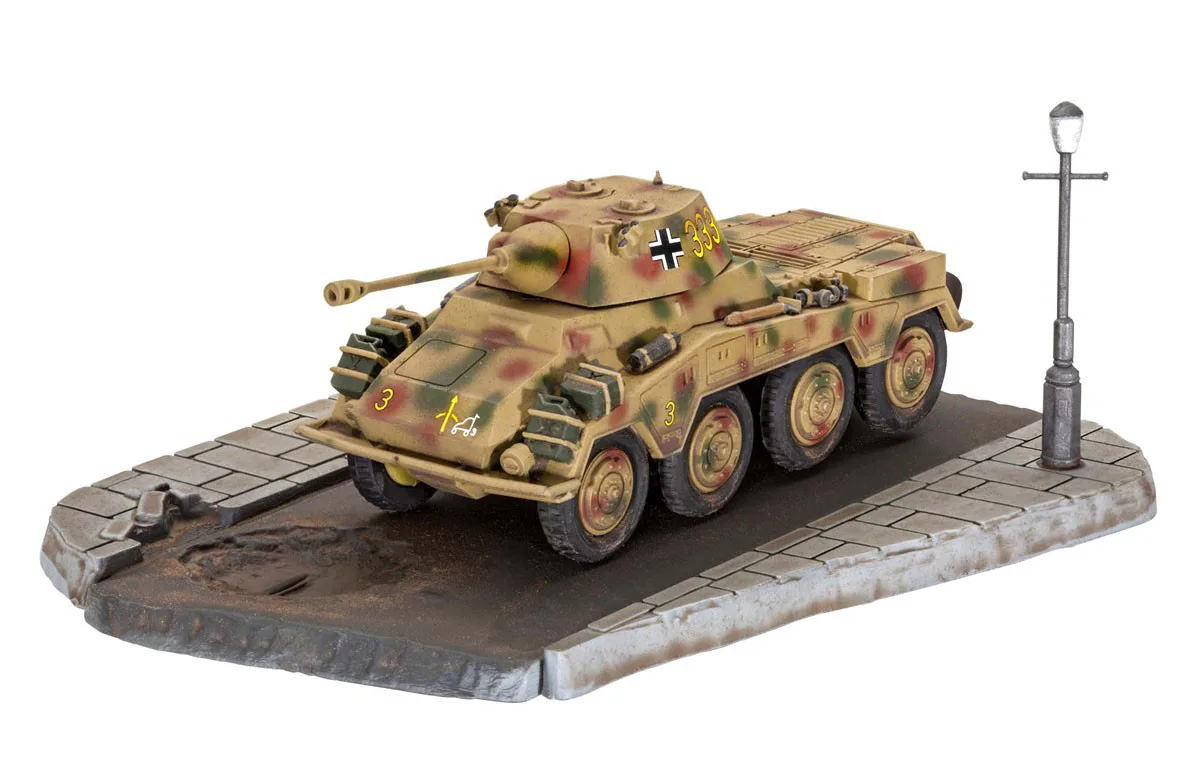 Сглобяем модел, Revell, Брониран автомобил Sd.Kfz 234/2 Puma, Комплект диорама - Image 2
