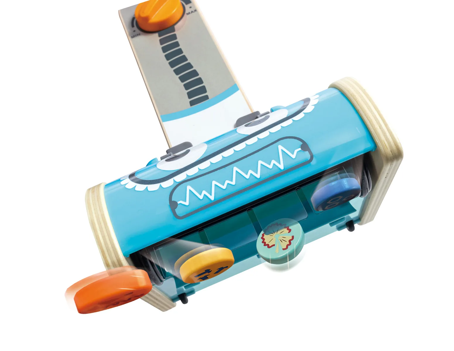 Детски игрален комплект, Hape, Прахосмукачка робот, 17.5 х 18 х 58 см, 7 части - Image 4