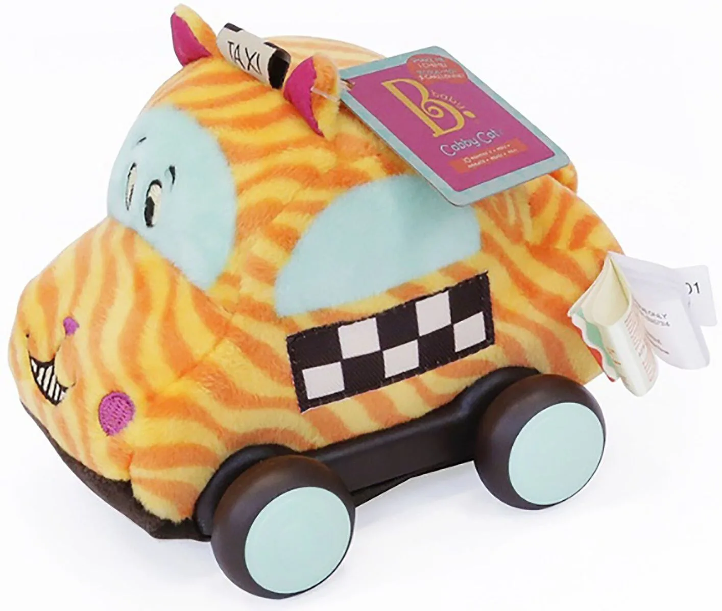 Интерактивна играчка, Battat, Плюшена количка, Коте, 15 x 13 x 10 cm - Image 2