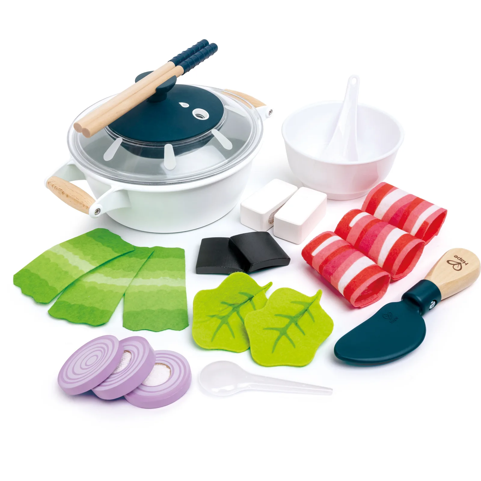 Детски готварски комплект, Hape, Китайска тенджера за фондю с аксесоари, 17 части - Image 2