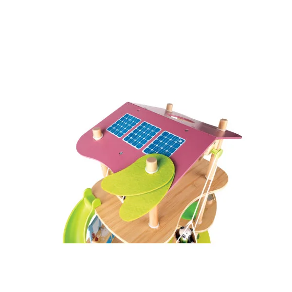 Дървен комплект, Hape, Бамбуковата къща на пандите, 25 части - Image 4