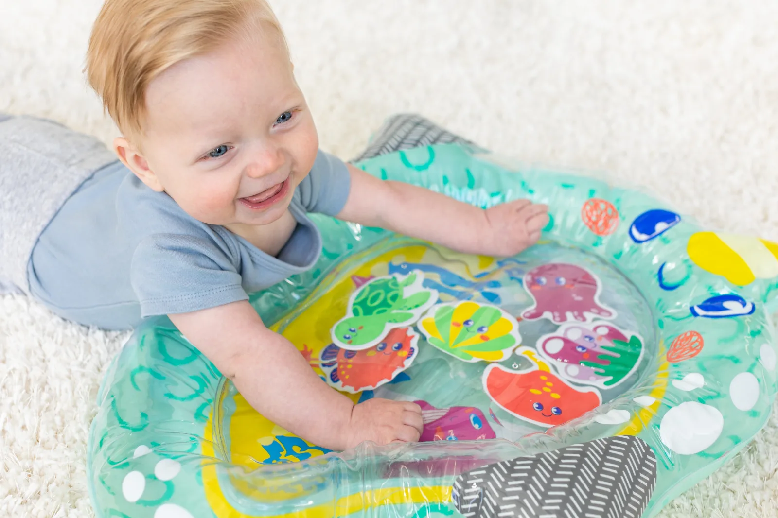 Голяма водна постелка за игра, Infantino, Нарвал, 50.8 x 40.6 см - Image 3