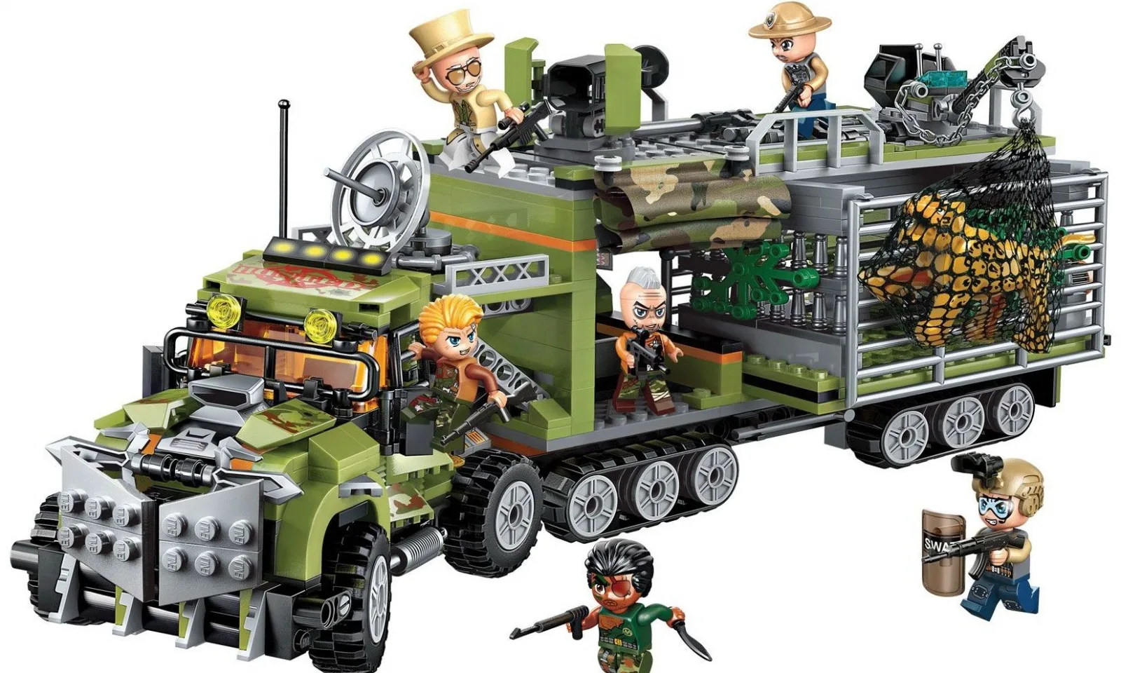 Конструктор, Qman, Защитна мобилна крепост, 658 части - Image 2