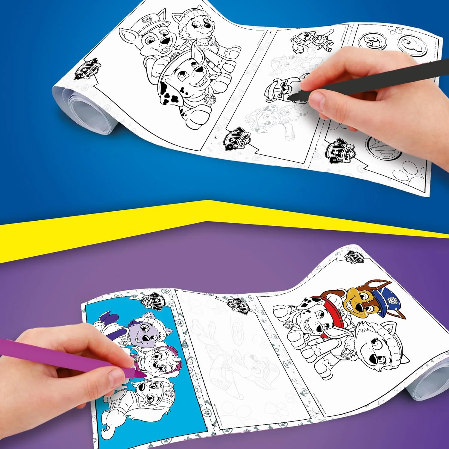 Творчески комплект, Lisciani, Paw Patrol, Ролка за оцветяване и рисуване - Image 4