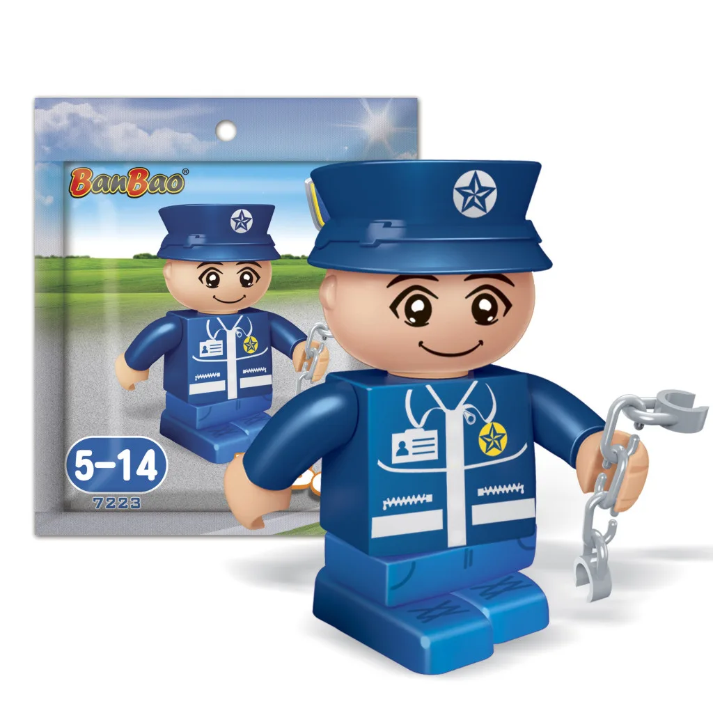 Конструктор, BanBao, Мини фигурка, Полицай, 4 см - Image 2
