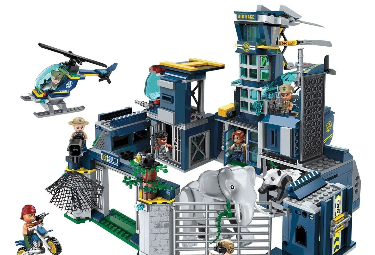 Конструктор, Qman, Полицейско управление, 961 части - Image 2