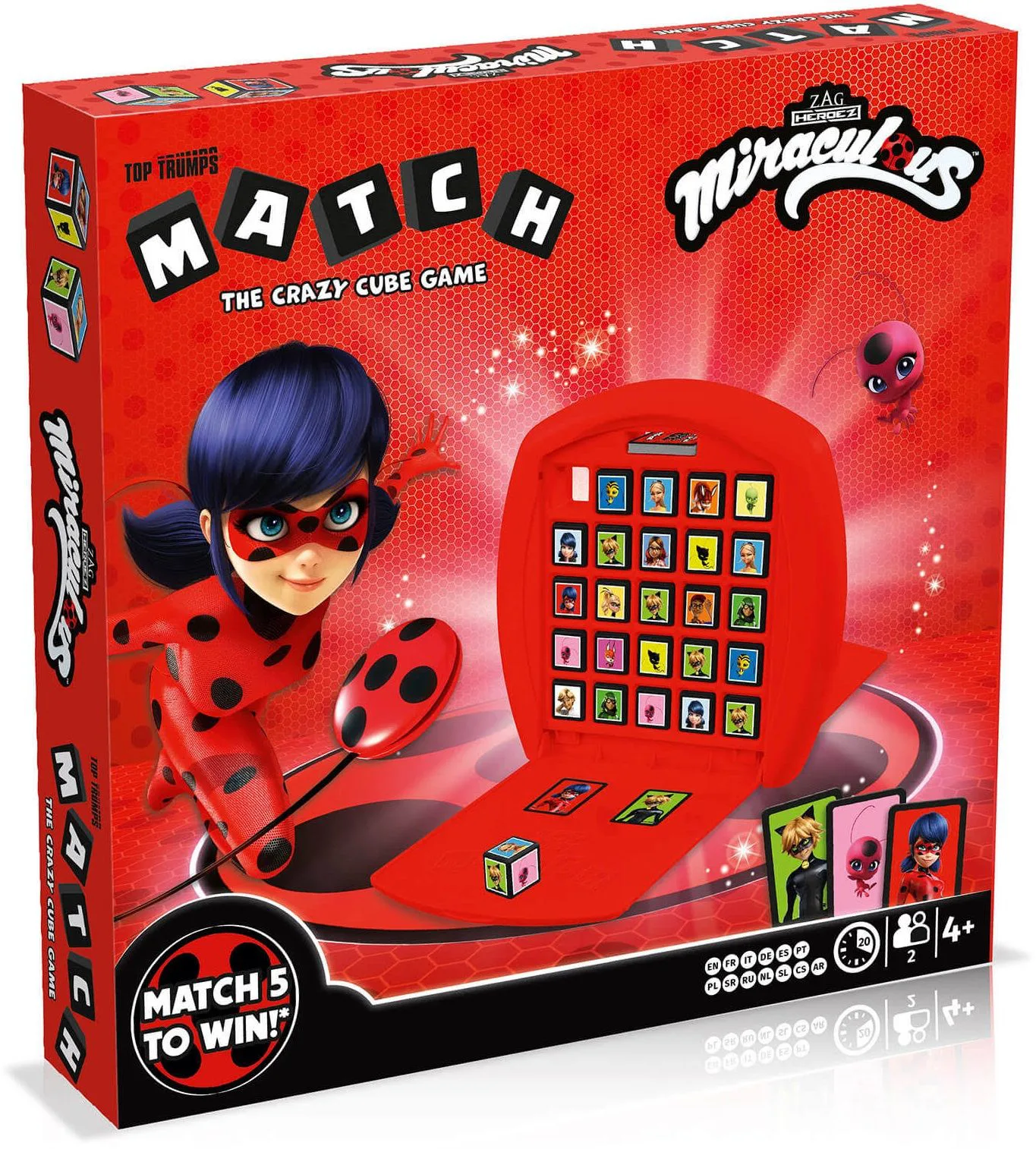 Настолна игра, Winning Moves, Top Trumps Match, Miraculous - Image 2