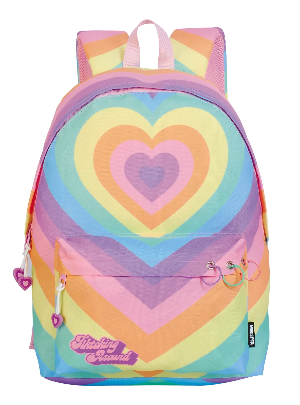 Ученическа раница, Unkeeper, Tiktoking Around, 44 x 32 x 14 см, Дъга - Image 2