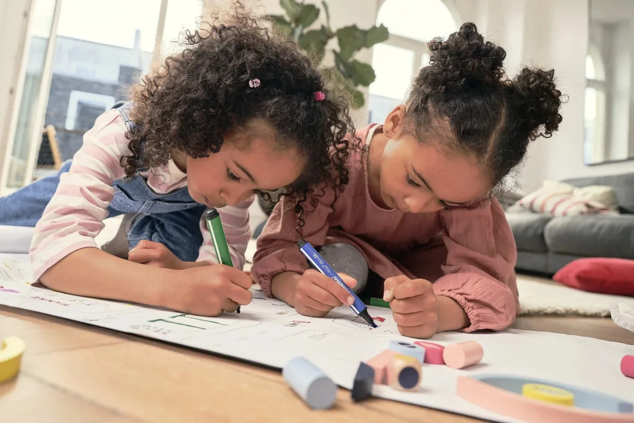 Комплект флумастери, Stabilo, Trio Scribbi, 14 цвята - Image 7