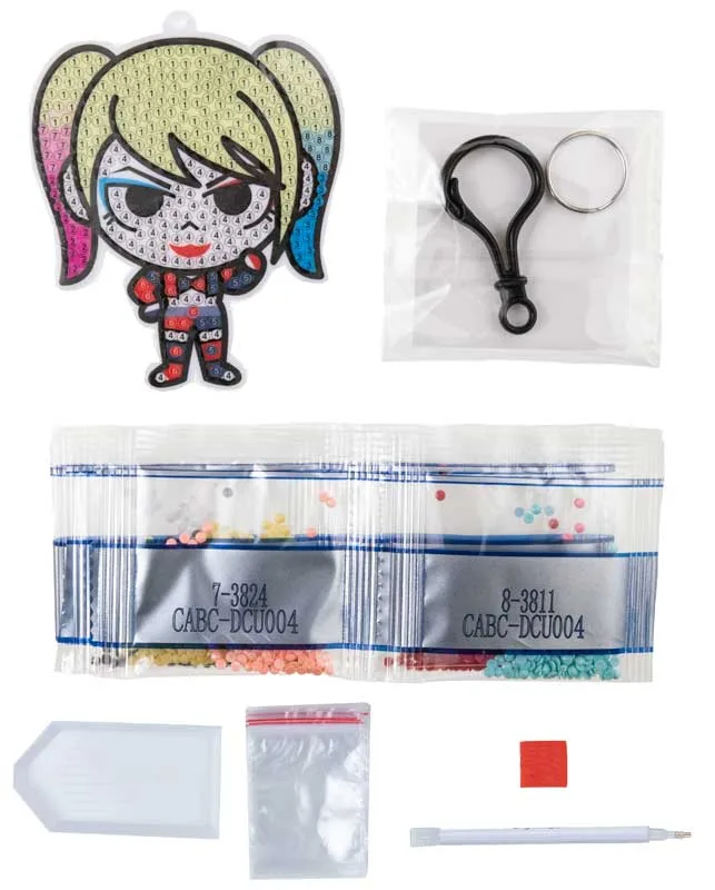 Комплект за диамантена бродерия, Craft Buddy, Crystal Art Bag Charms, Harley Quinn - Image 2