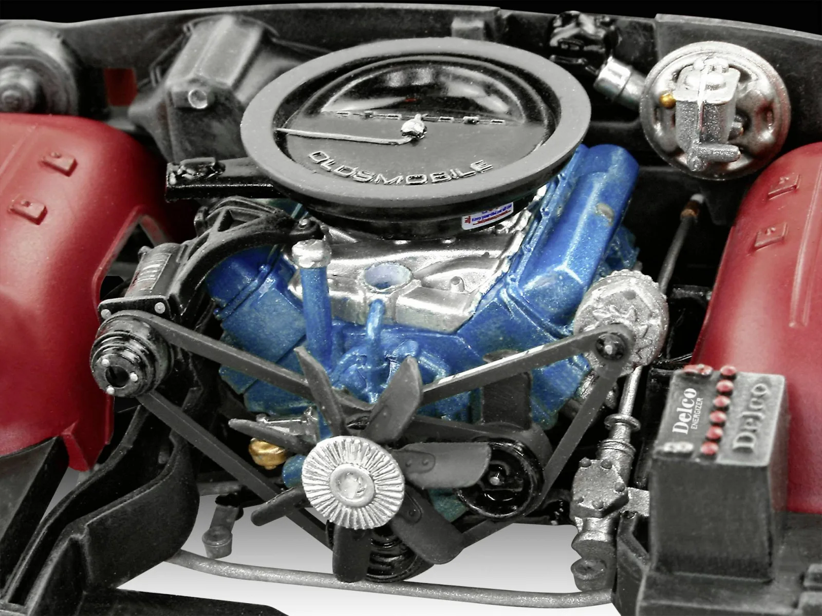 Сглобяем модел, Revell, Oldsmobile 442 1971 Coupe, 124 части - Image 5