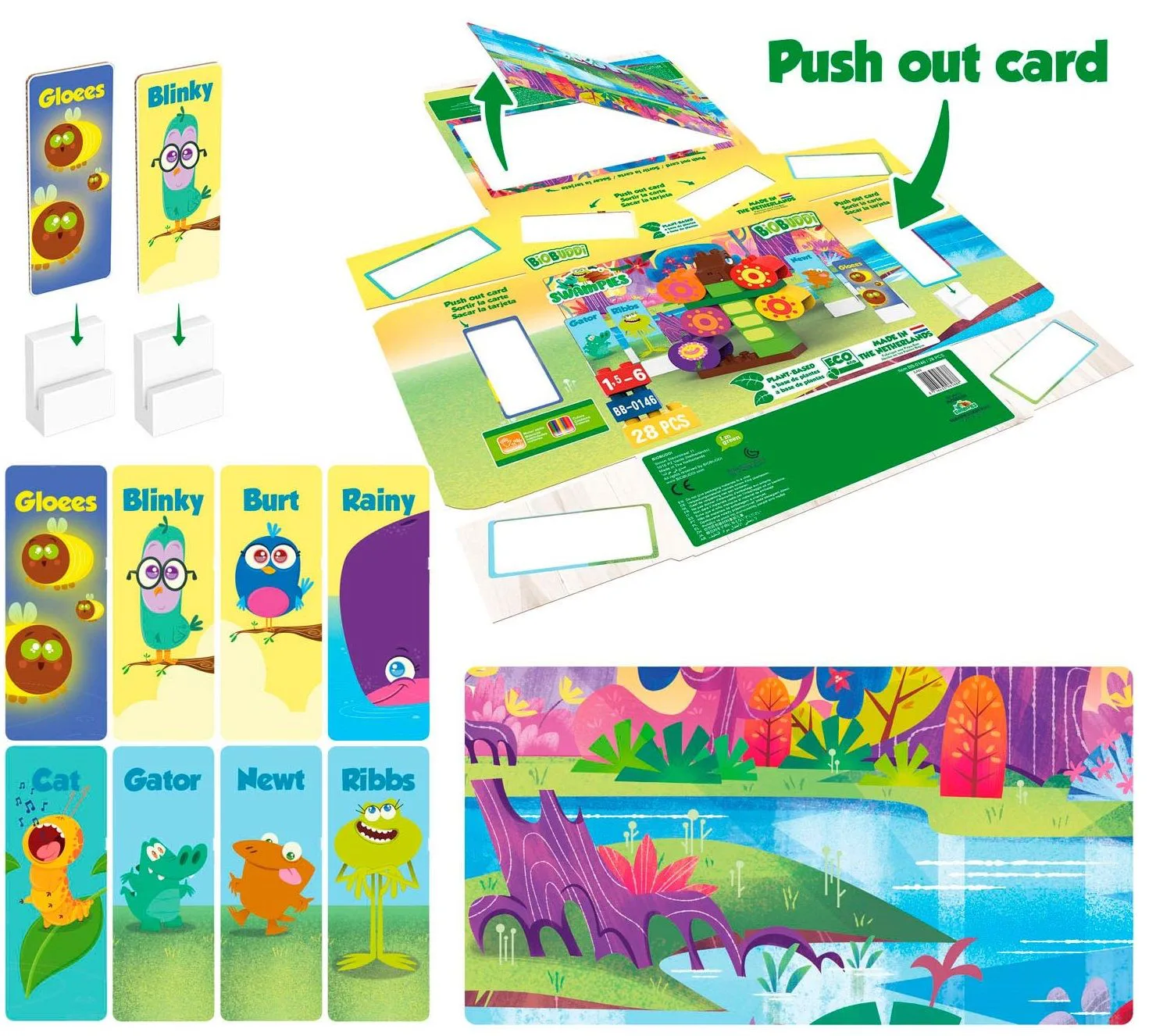 Конструктор, BioBuddi, Swampies, Дракон, 28 части - Image 2