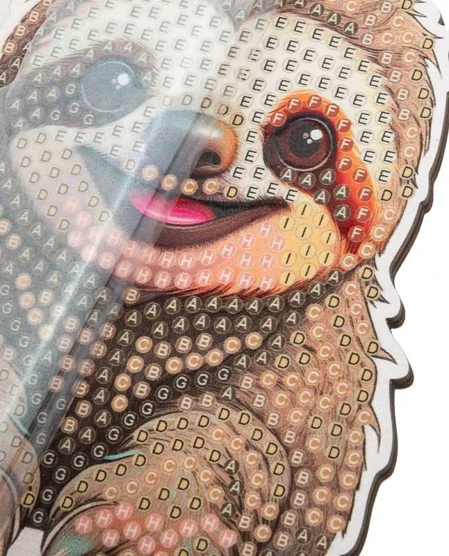 Комплект за диамантена бродерия, Craft Buddy, Crystal Art Buddies, Ленивец, 7 части - Image 4