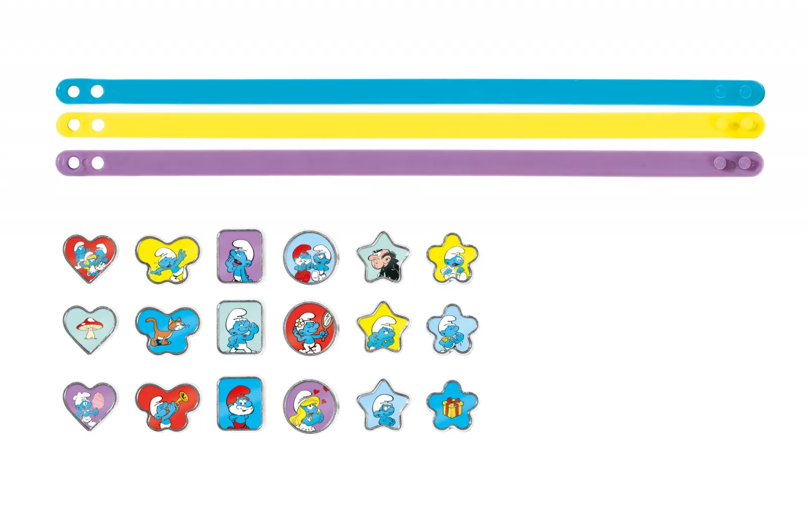 Творчески комплект, Totum, Smurfs, Направи сам гривни, 3 броя - Image 3