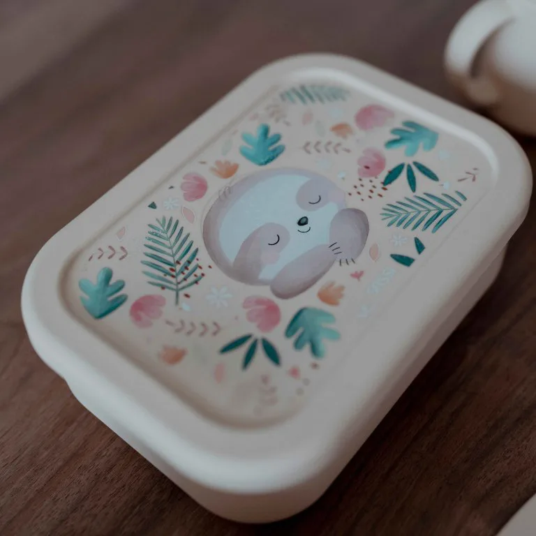 Силиконова разделителна кутия за обяд, Sassi, Ленивец - Image 7