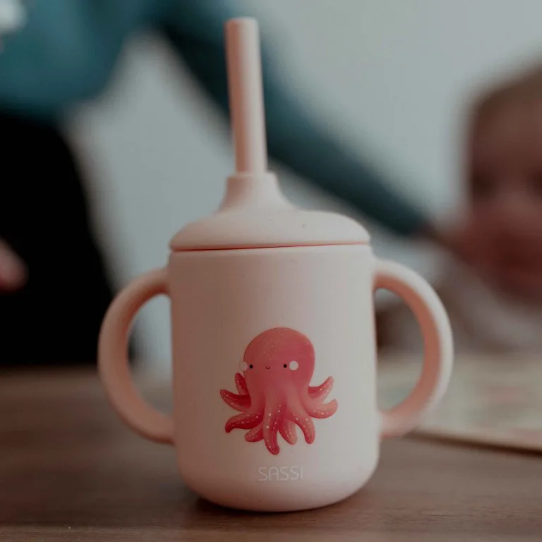 Силиконова чаша със сламка Sassi, Октопод - Image 9