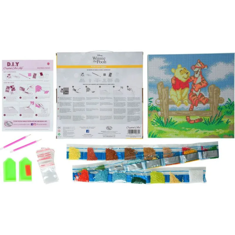 Арт комплект за диамантено изкуство, Craft Buddy, Пух и Тигър, 30 х 30 см, 6 части - Image 4
